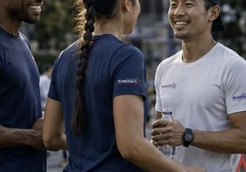 Runners together